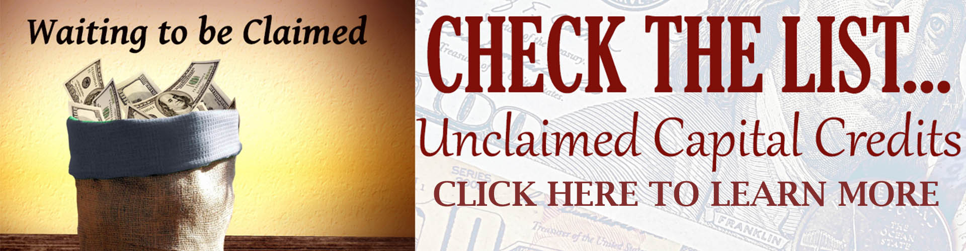 Click here to view listing of unclaimed capital credits