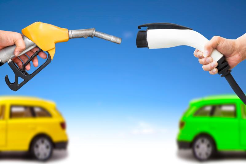 EV Plug in versus Gas Pump